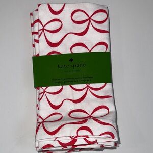 Kate Spade Red Ribbon Napkins